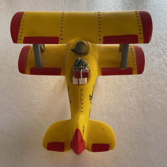 DEPARTMENT 56 Spirit of Snow Village Yellow Airplane - Picture 3 of 6